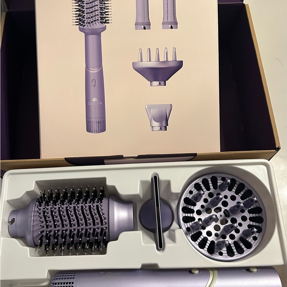 SUTRA AERO STYLER Dry Volumize Curl Blow Dryer Lavender NEW In Box - Picture 5 of 10